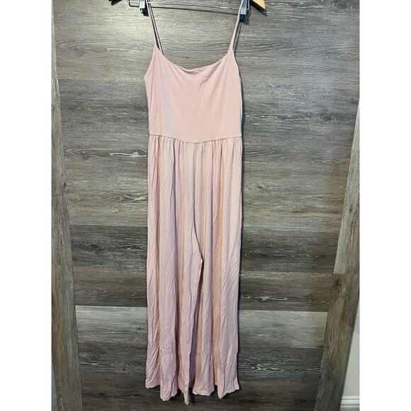 Wilfred Aritzia New Melodie Jumpsuit Fit-and-flare wide-leg Pink Size S - Picture 3 of 9